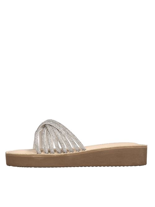 Mules in pelle e strass LE SALENTINE | 1137 TUBO STRASSARGENTO